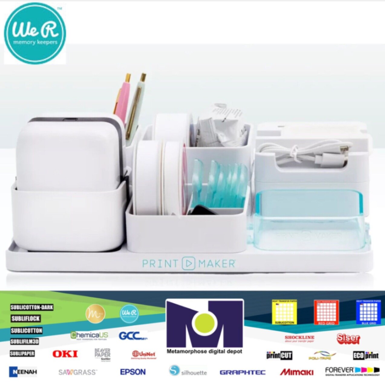 We R Memory Keepers PrintMaker USB Modular Storage Cady 60000539